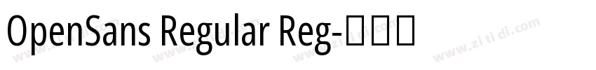 OpenSans Regular Reg字体转换